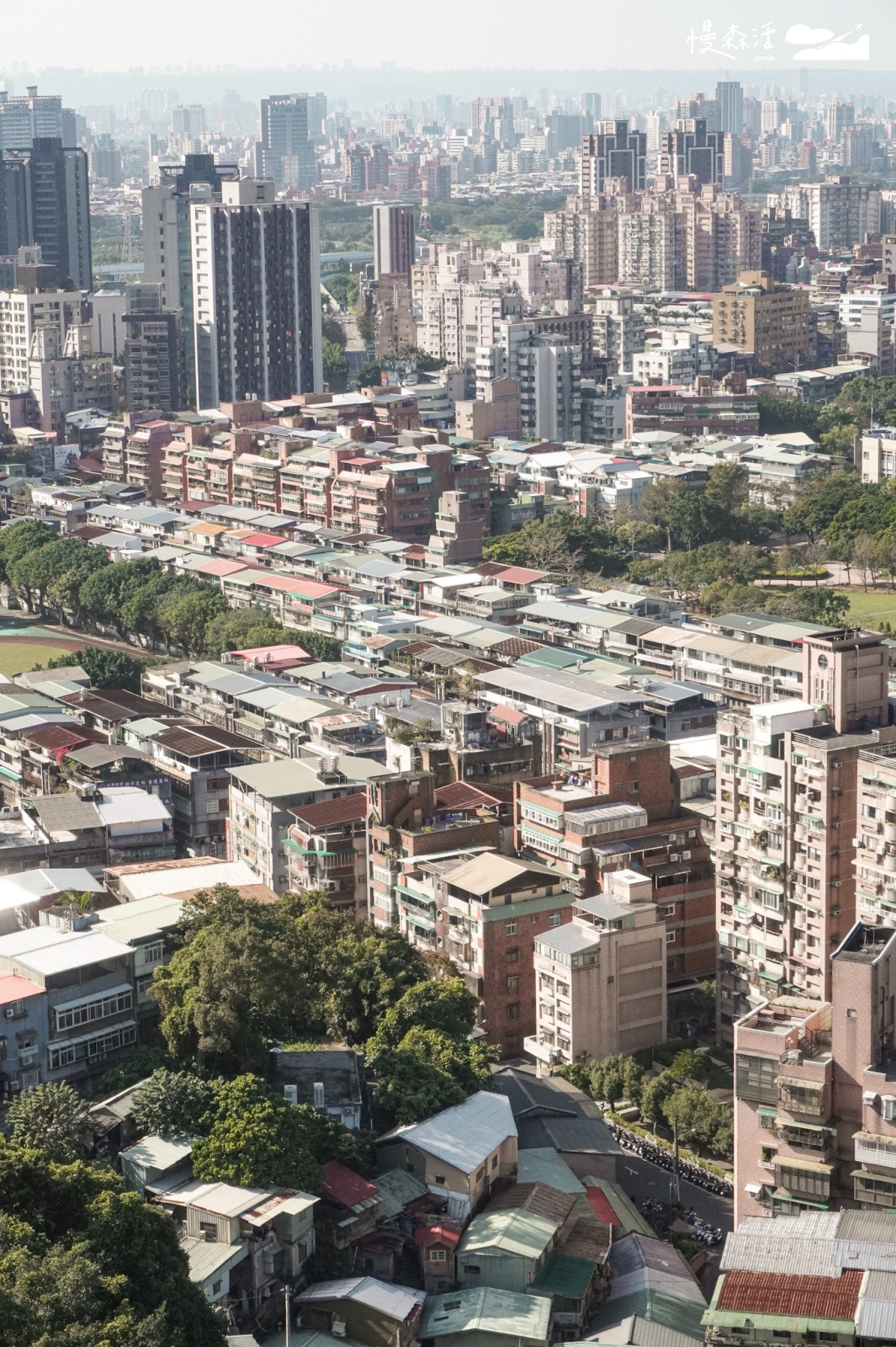 台北市文山區 景美仙跡岩親山步道 A路線瞭望景美地區景色