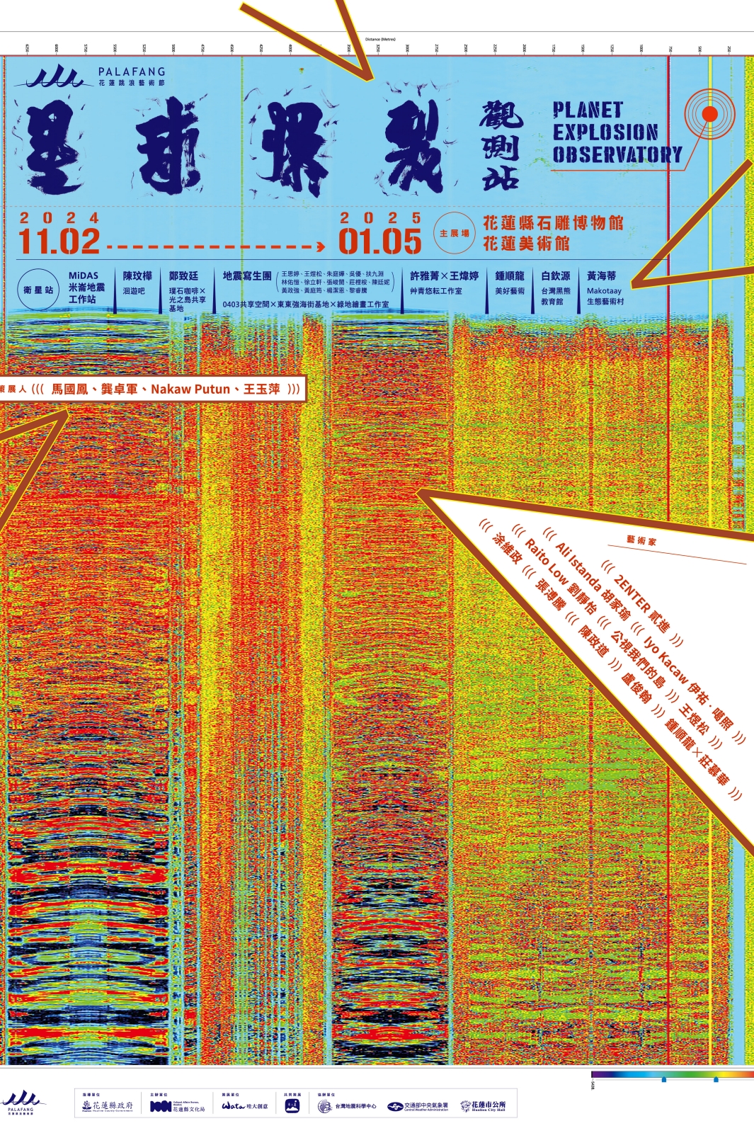 2024 PALAFANG花蓮跳浪藝術節 星球爆裂觀測站 主視覺