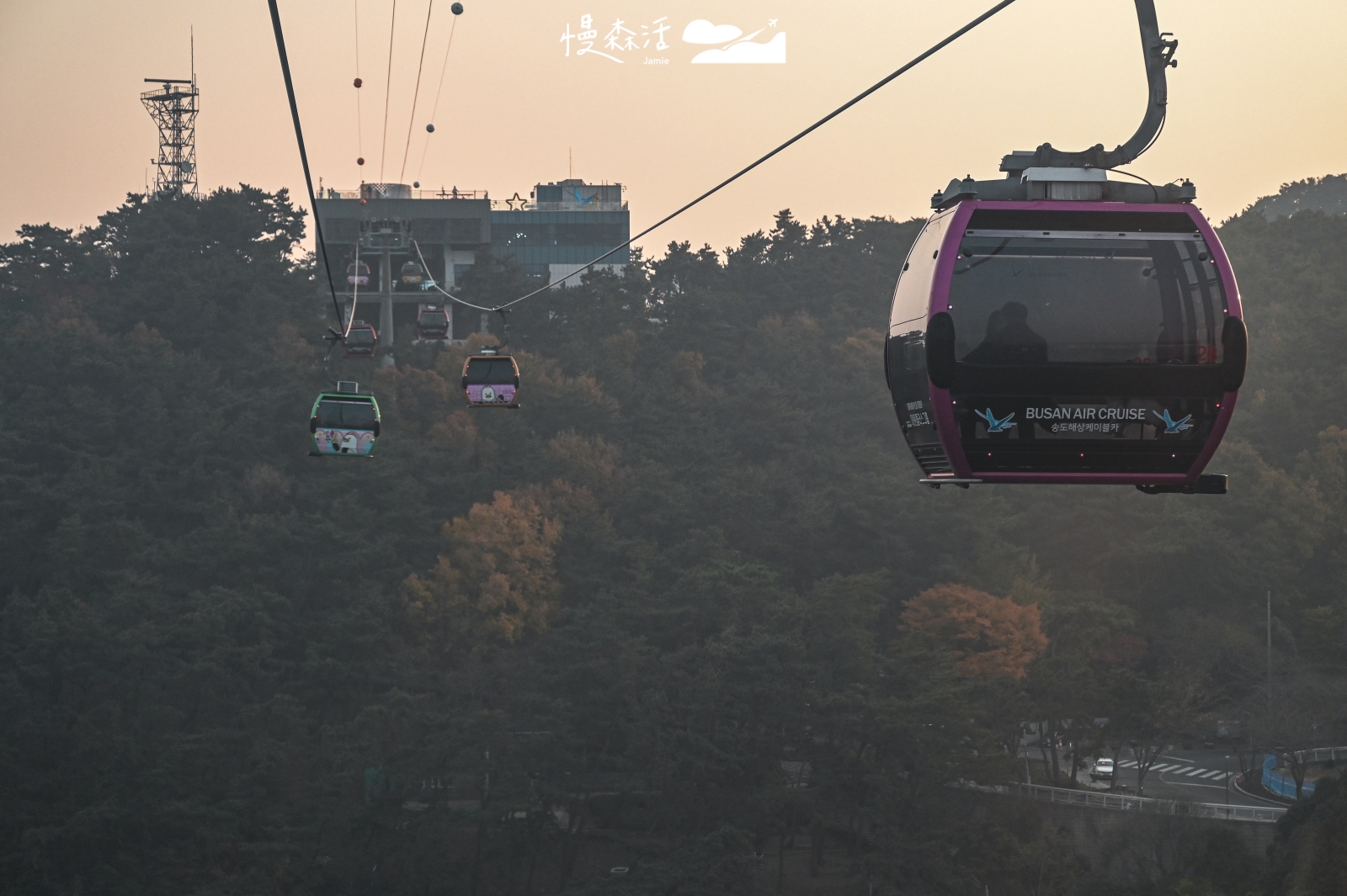 韓國釜山松島海上纜車 前往松島Sky Park站